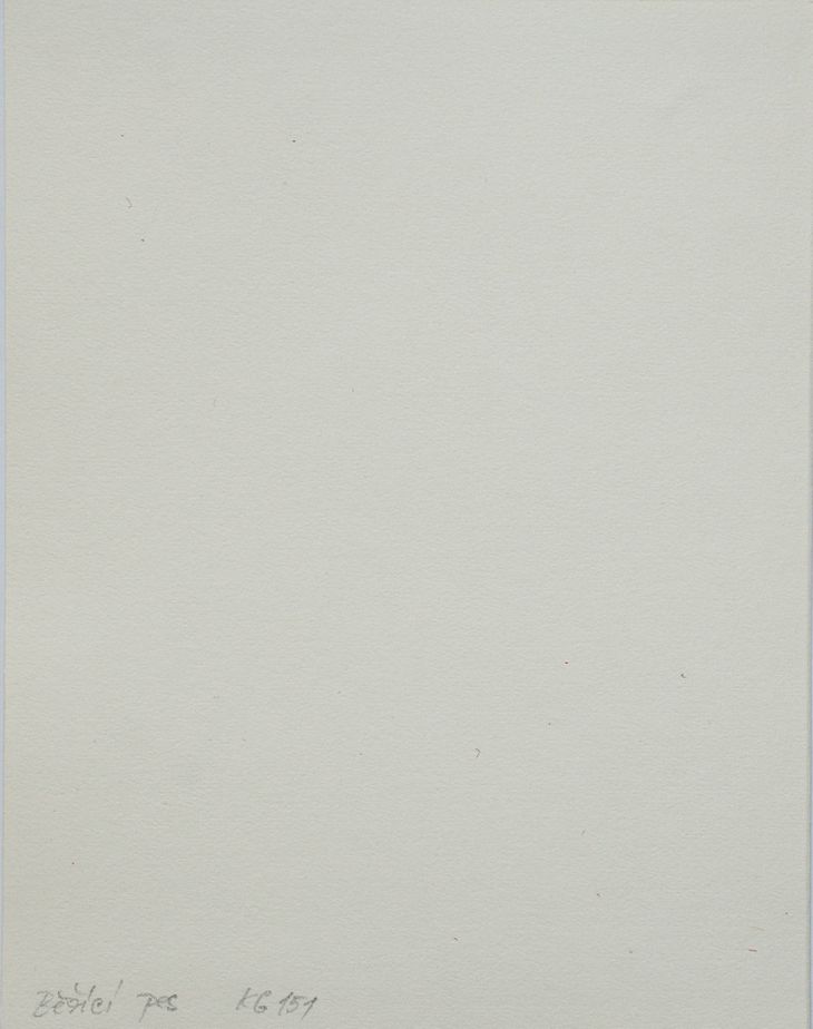 Soubor osmi linorytů - Běžící pes (cena za soubor 8 linorytů s přebalem - samostatně neprodejné) - 2