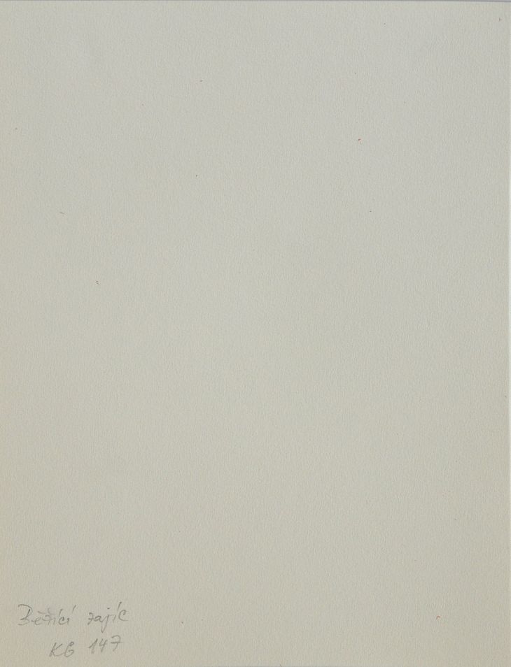 Soubor osmi linorytů - Běžící zajíc I (cena za soubor 8 linorytů s přebalem - samostatně neprodejné) - 2