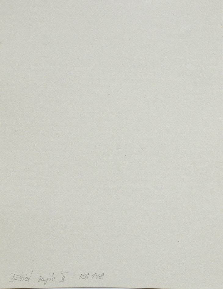 Soubor osmi linorytů - Běžící zajíc II (cena za soubor 8 linorytů s přebalem - samostatně neprodejné) - 2